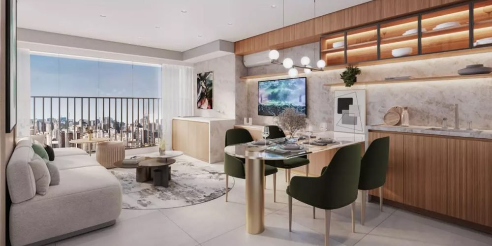 LIVING do apto de 48 m² p2